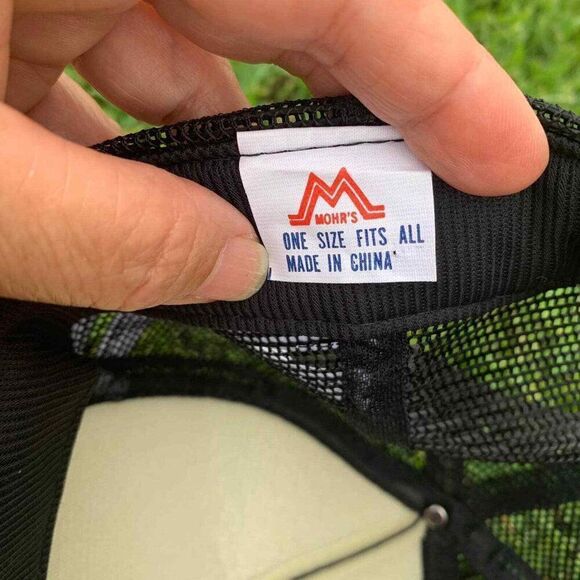 Vintage trucker hat 3 stripe A-1 on a Mohr's tag snapback black mesh - Picture 4 of 4